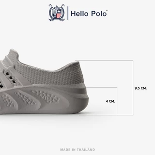 Hello Polo รองเท้าแบบสวม รองเท้าแตะผู้ชาย แฟชั่น กันลื่น ทนต่อการสึกหรอ อ่อนนุ่ม วัสดุEVA UNISEX ลางแจ้ง พร้อมลุย HP8064