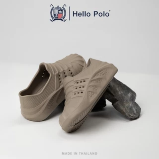 Hello Polo รองเท้าแบบสวม รองเท้าแตะผู้ชาย แฟชั่น กันลื่น ทนต่อการสึกหรอ อ่อนนุ่ม วัสดุEVA UNISEX ลางแจ้ง พร้อมลุย HP8064