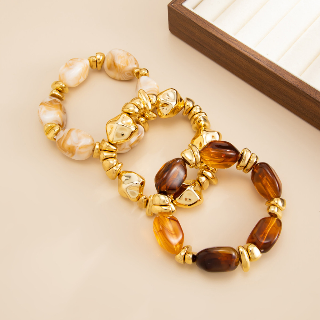 กำไลข้อมือ bracelet ins✨ ลูกปัด ผู้หญิง สำหรับผู้หญิง หรูหรา เรโทร🫧 โบฮีเมียน แฟชั่น ส่งเร็ว COD - รูปที่ 5