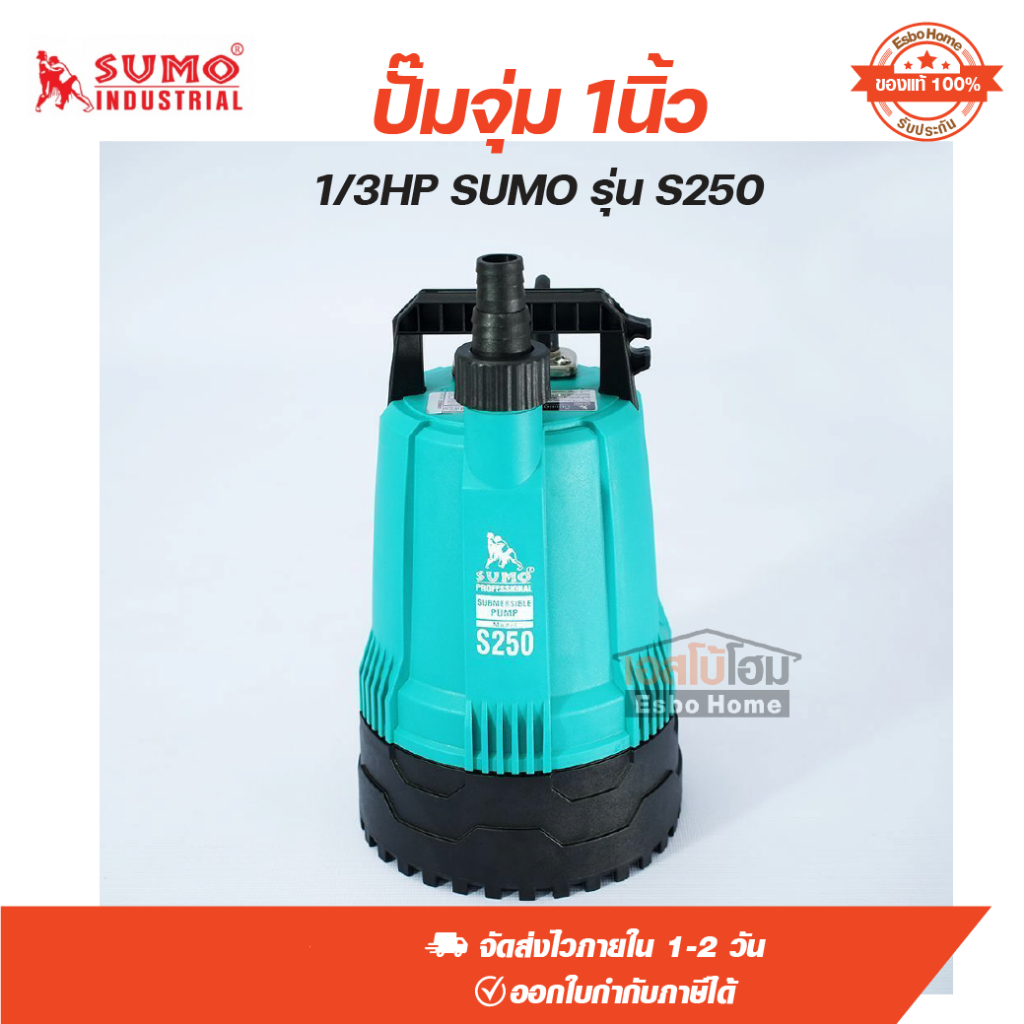 ปั๊มจุ่ม 1นิ้ว 1/3HP SUMO รุ่น S250