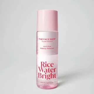 THE FACE SHOP RICE WATER BRIGHT MAKEUP REMOVER FOR LIP & EYE ล้างเครื่องสำอางรอบดวงตา กระจ่างใส เบาสบายไม่ทิ้งความมัน