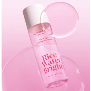 THE FACE SHOP RICE WATER BRIGHT MAKEUP REMOVER FOR LIP & EYE ล้างเครื่องสำอางรอบดวงตา กระจ่างใส เบาสบายไม่ทิ้งความมัน