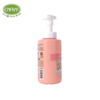 ENFANT (อองฟองต์) Mild & Shine Shampoo & Body Wash Foam Mousse อาบน้ำสระผม มูสโฟม กลิ่นเพียวพีชชี่ สำหรับเด็ก 3 ปีขึ้นไป
