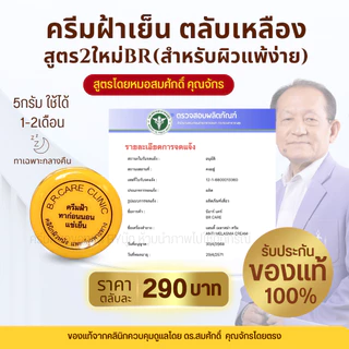 😺ของแท้100% ครีมฝ้าเย็น ตลับเหลือง ตลับขาว บีอาร์แคร์ ครีมหมอสมศักดิ์