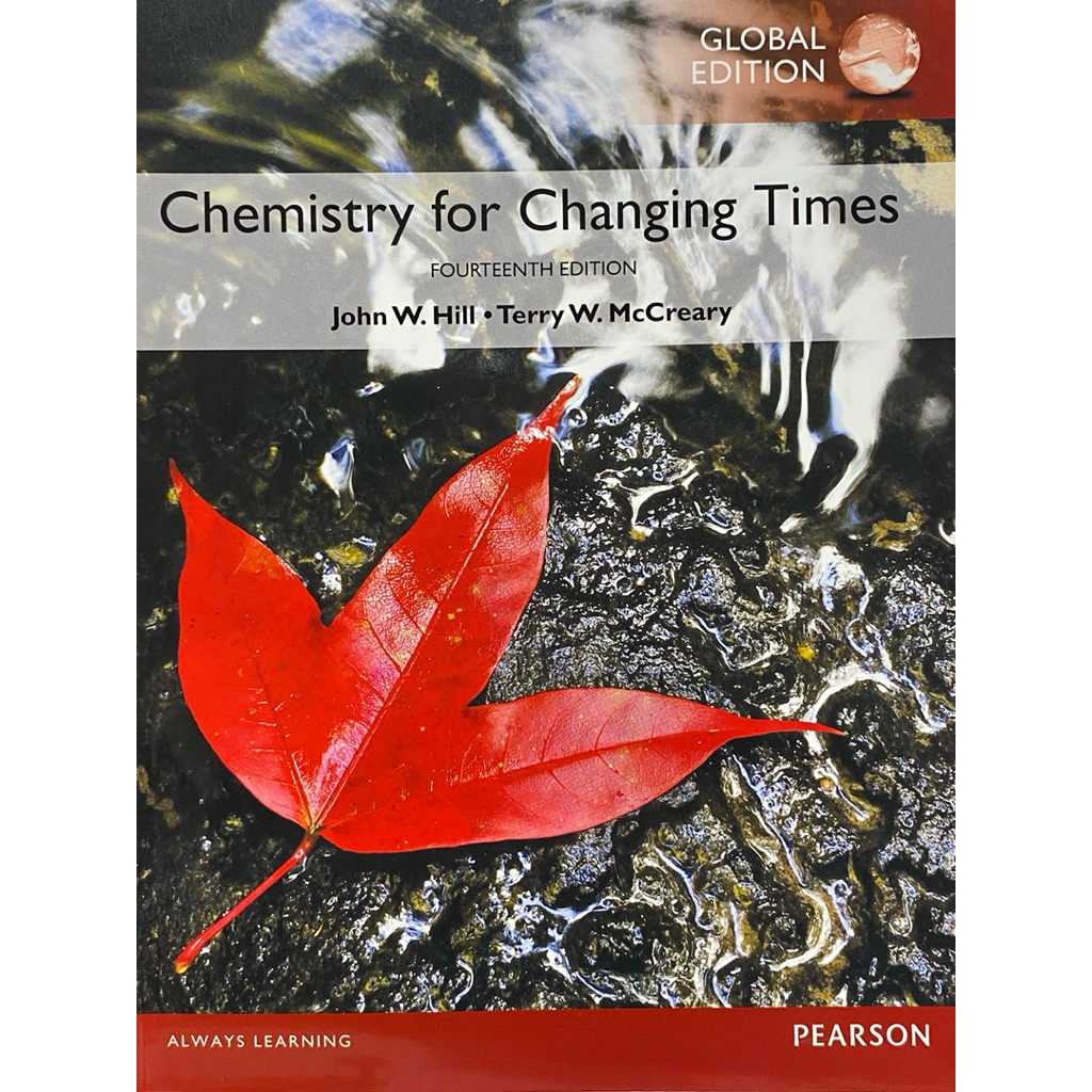 9781292104591 CHEMISTRY FOR CHANGING TIMES (GLOBAL EDITION)