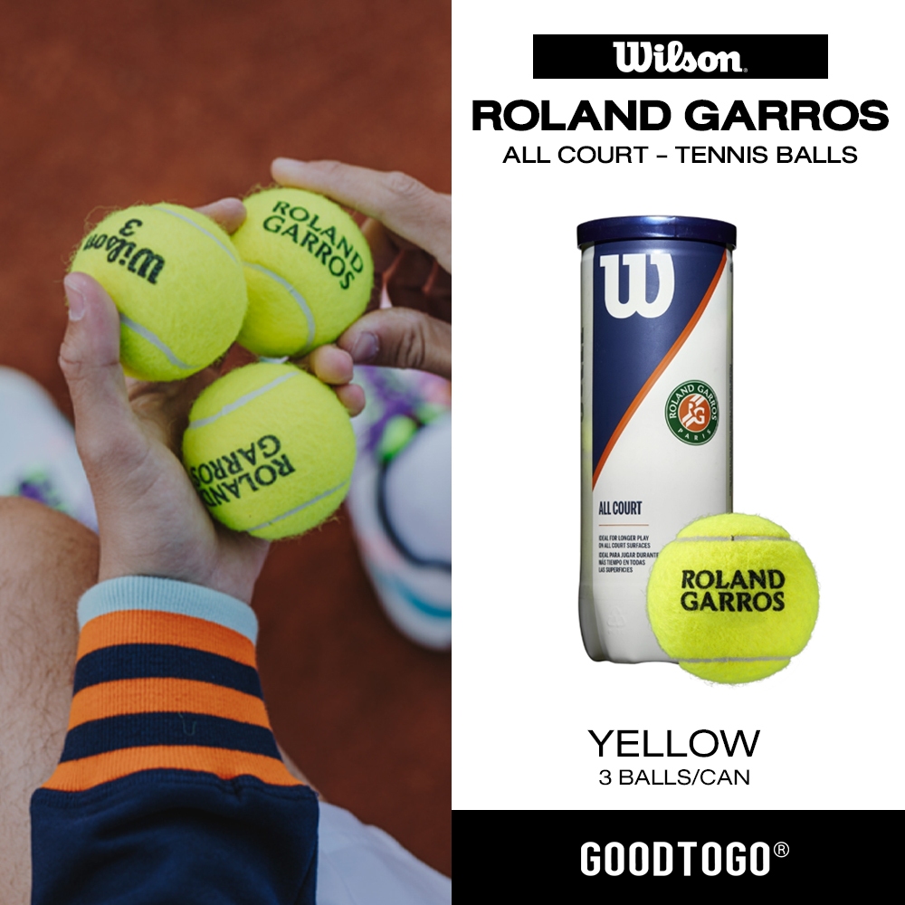 Wilson ลูกเทนนิส บรรจุ 3ลูก Roland Garros All Court WRT126400