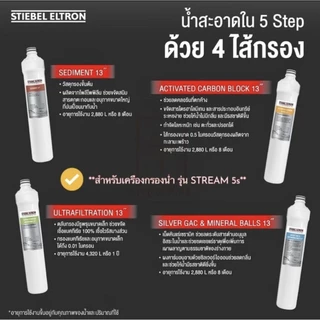 [พร้อมส่ง] Stiebel Eltron (13"-เหลือง) Activated Carbon Block 13˝ ไส้กรองน้ำดื่ม สำหรับเครื่องกรองน้ำ รุ่น Stream 5S