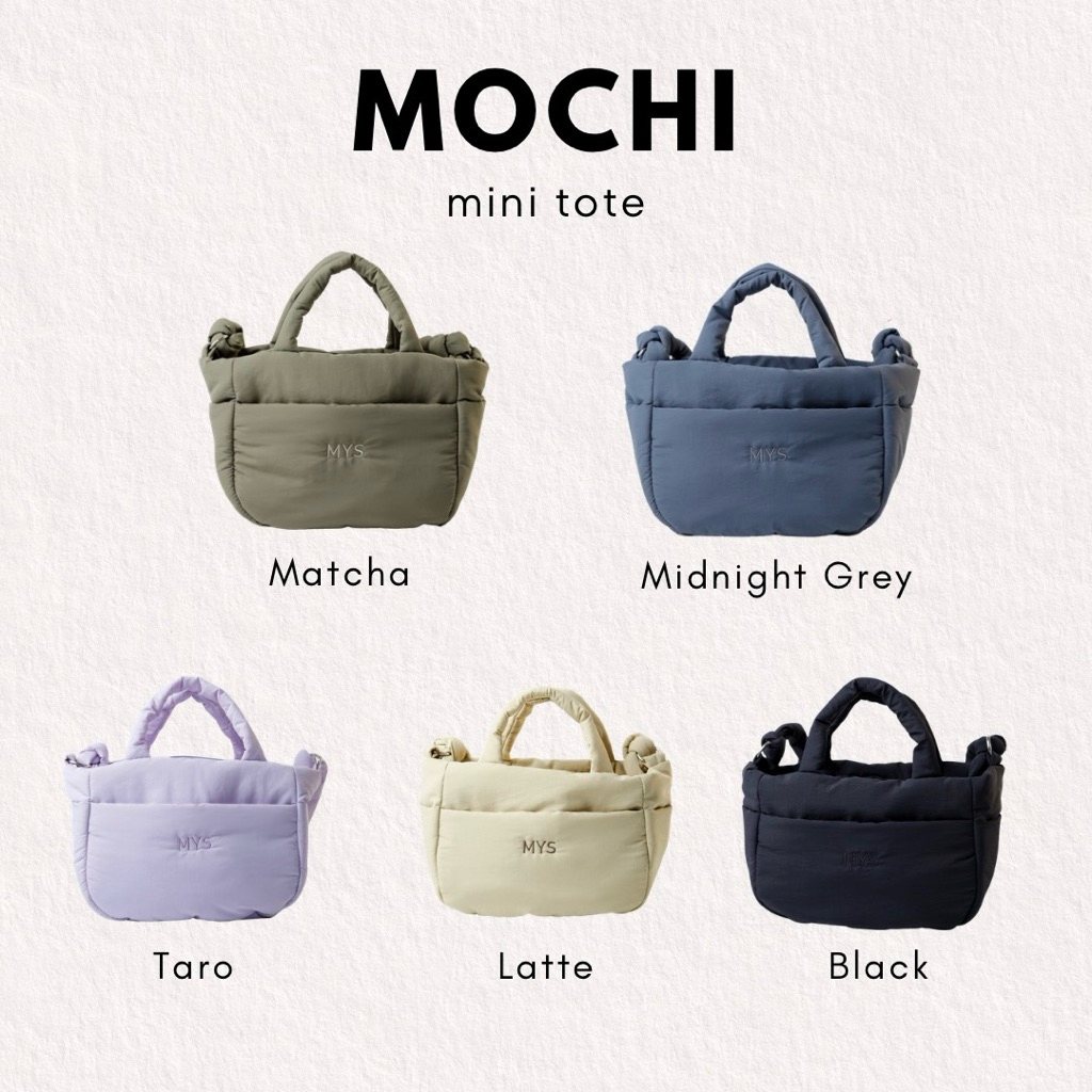 MOCHI Mini Tote กระเป๋าทรงโทสผ้า Sofy Nylon มาพร้อมสีสันที่หลากหลายพร้อมแมทช์ได้เข้ากันกับทุกวัน