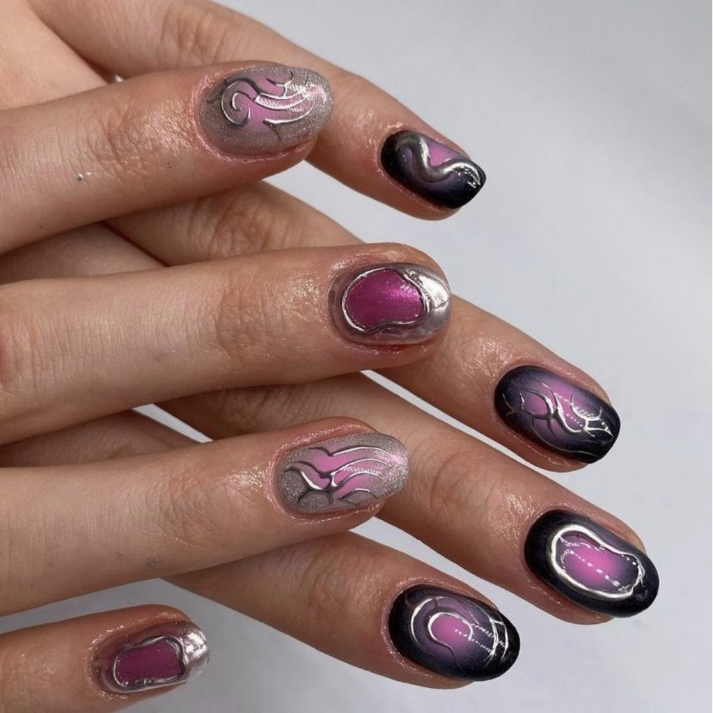 เล็บปลอมสไตล์ Y2K   Handmade •premium