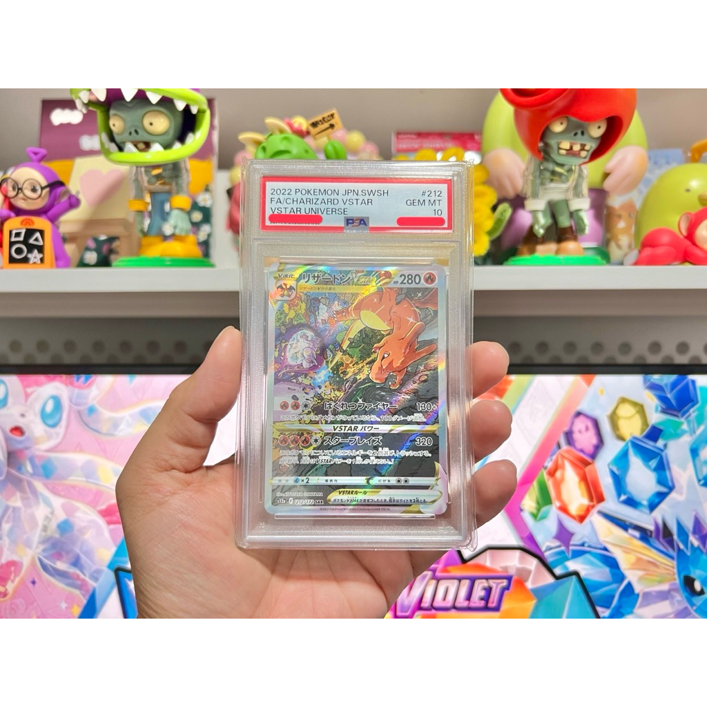 PSA 10 Pokemon Card Charizard VSTAR, Mewtwo VSTAR 212/172,221/172 SAR ของแท้ โปเกมอนการ์ด ภาษาญี่ปุ่