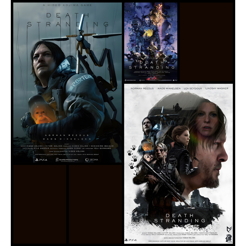 โปสเตอร์ เกม Death Stranding 2019 POSTER 11.5"x16.5" นิ้ว A3 Games Action Adventure