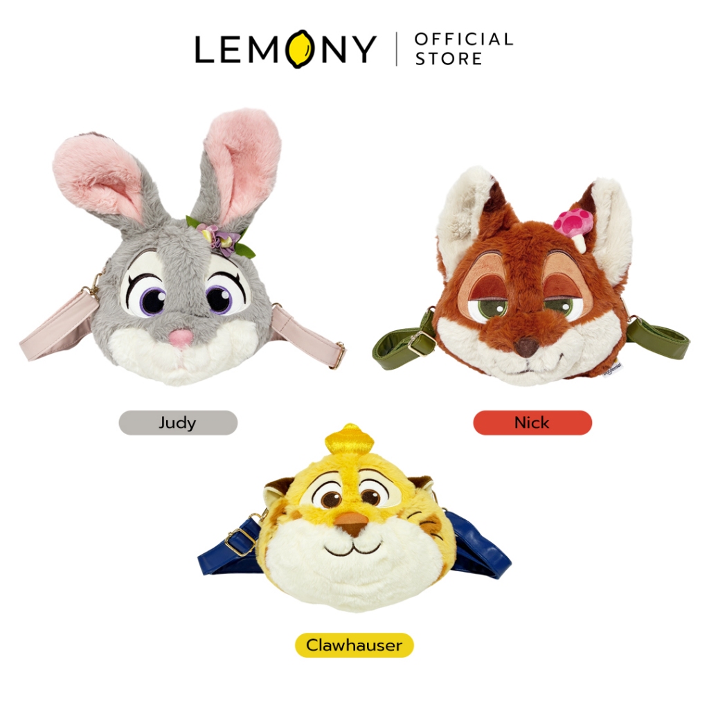 LEMONY กระเป๋าหน้าตุ๊กตา ซูโทเปีย Disney Zootopia  Collection