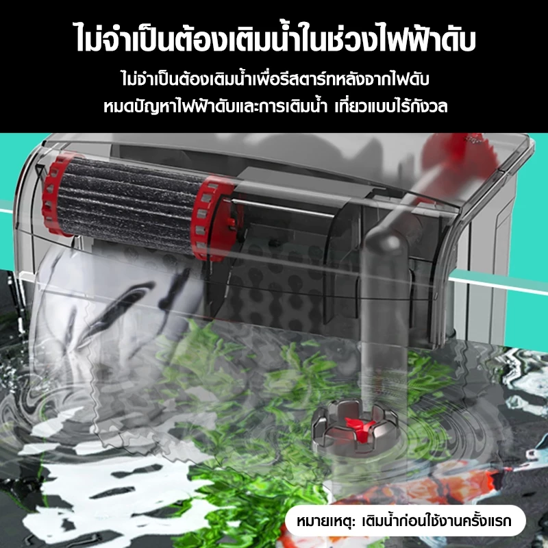 Bonetar กรองแขวนคาร์บอน 3ชั้น รุ่นHF-300/400/500/600 รุ่นใหม่ล่าสุด บังคับกรองถึง ผิวน้ำใสไรน้ำมัน thumbnail 5