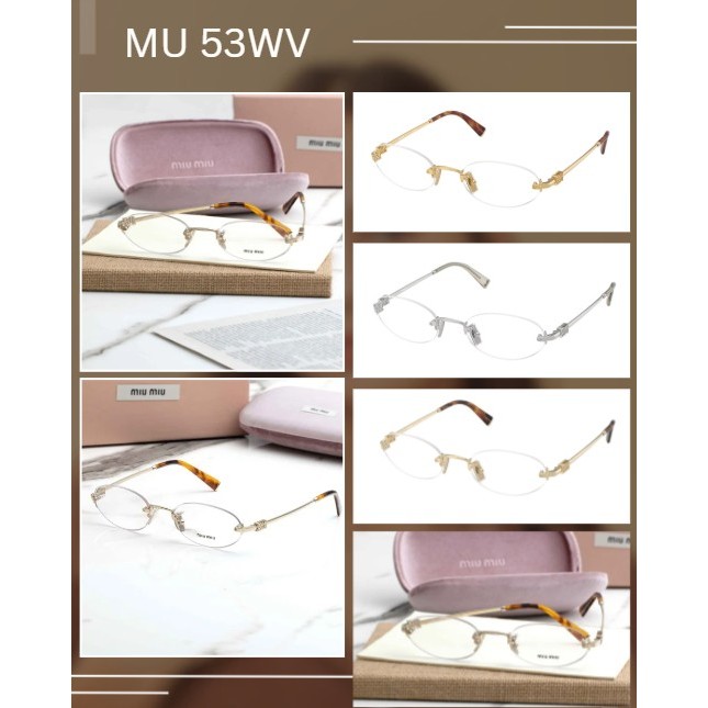 กรอบแว่นตา Miu Miu รุ่น  MU 53WV SIZE 53 MM. (มีให้เลือก 3 สี) **ประกัน 2 ปีจากแบรนด์**