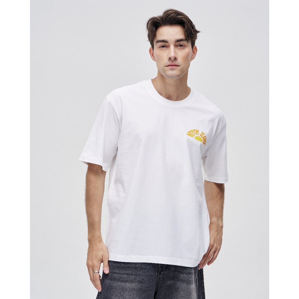 Niyom Jeans collection Woodstock : เสื้อยืด Oversize รุ่น TWS-007 สกรีนลาย ผ้าCotton ผ้ายืด