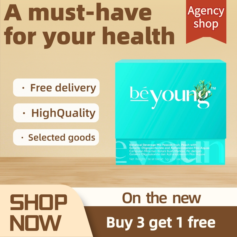 BeYoung Gut-Brain-Skin Axis Booster-กล่องใส่สมองประสานกัน 30 แพ็คลำไส้ และสภาวะคง ที่