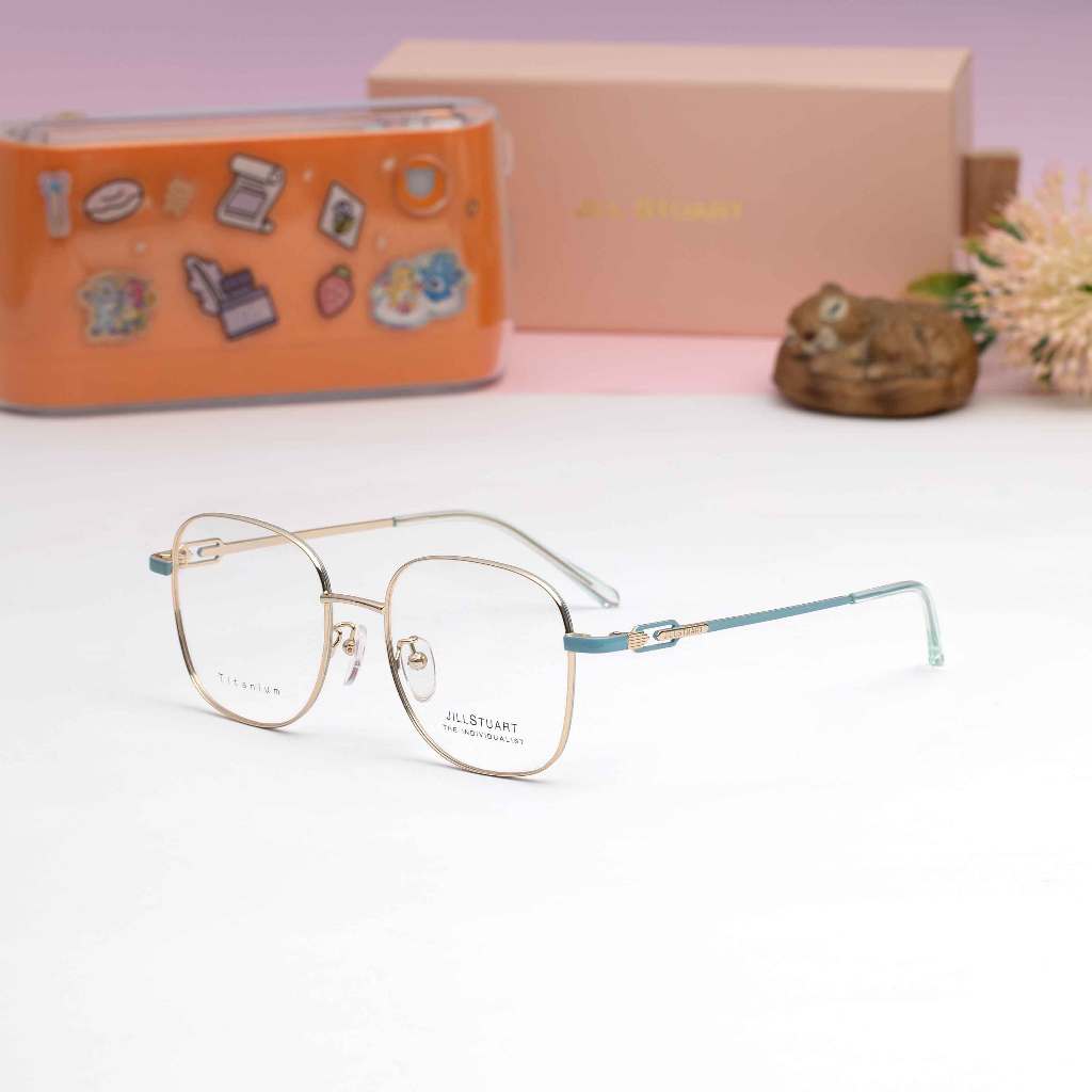 กรอบแว่นตา  JILL STUART : JL33053 C04 SIZE 52 MM. (SHINY YELLOW GOLD GREEN)