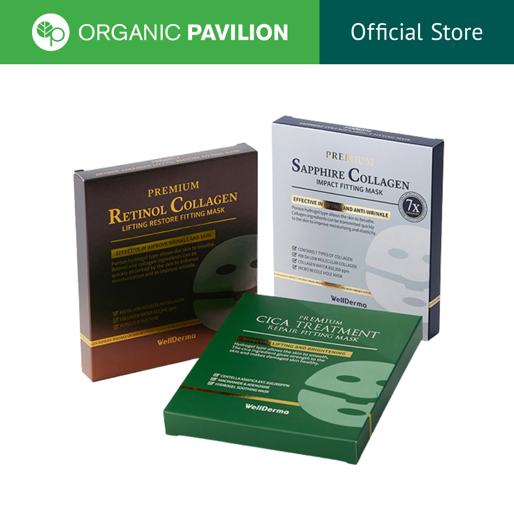 WellDerma หน้ากากกระชับใบหน้าคุณภาพสูง Premium Facial Fitting Mask (25g x 4 EA)