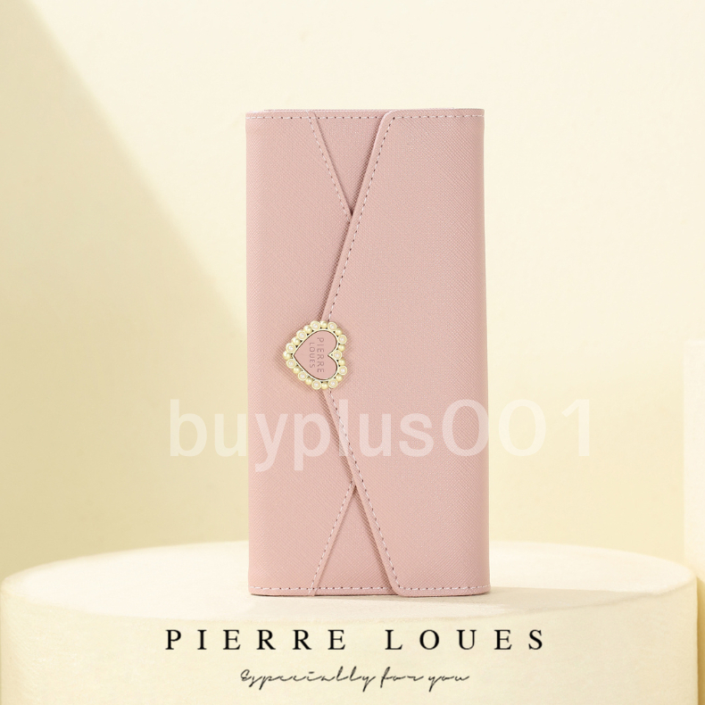 buyplus001 กระเป๋าสตางค์ผู้หญิง สไตล์เกาหลี กระเป๋าสตางค์ใยยาว ช่องใส่บัตรหลายใบ เหมาะสมาำหรับผู้หญิ