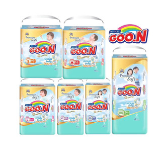 GOON กูนน์ มัมมี่ คิดส์ ผ้าอ้อมเด็ก แบบกางเกง  ไซส์จั้มโบ็ (เลือกไซส์) แพ็ค 1 ห่อ