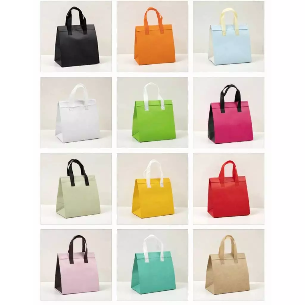 แพ็คละ 25 ใบ ถุงเก็บอุณหภูมิ แพ็คเกจเก็บอาหาร ฟอยล์เก็บความเย็น ขยายข้าง Cool Bag