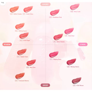 ราคาsale=ใกล้หมดอายุ (กดในไลฟ์ลด40%) DASIQUE JUICY DEWY TINT /Dasique Juicy Dewy Glow Tint ลิปทิ้นท์ฉ่ำ ติดทน