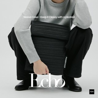 PDM กระเป๋าผ้าพลีท Echo-Sleeve Tablet Case (รุ่นกระดุม)