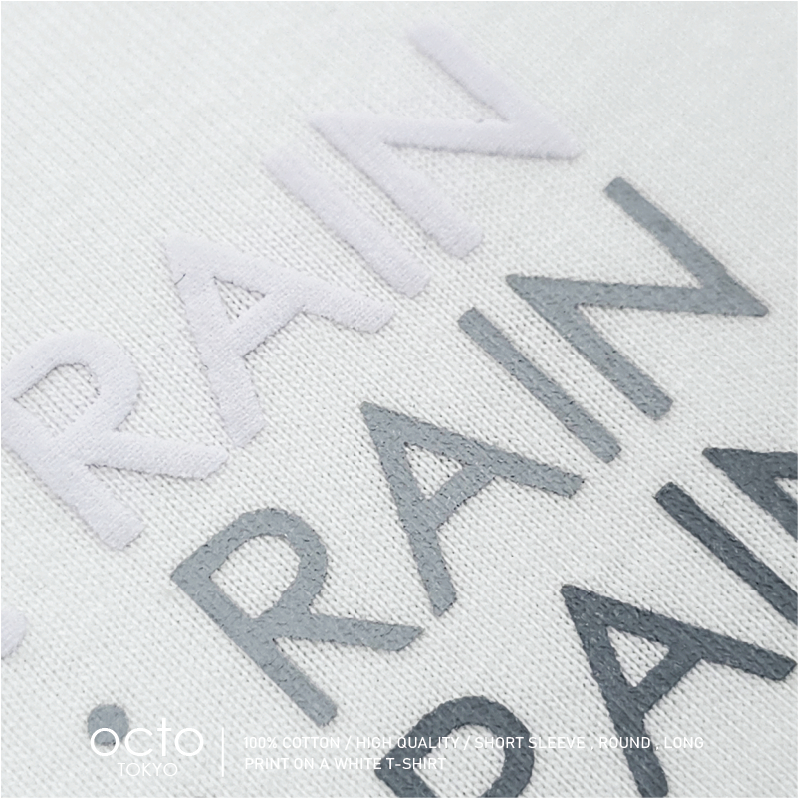 เสื้อยืด octoTOKYO ลาย Rain | คอกลม แขนสั้น ผ้า Cotton 100% ใส่สบาย ราคา ถูกที่สุด ดีลบีเคเค แกลเลอรีภาพที่ 7