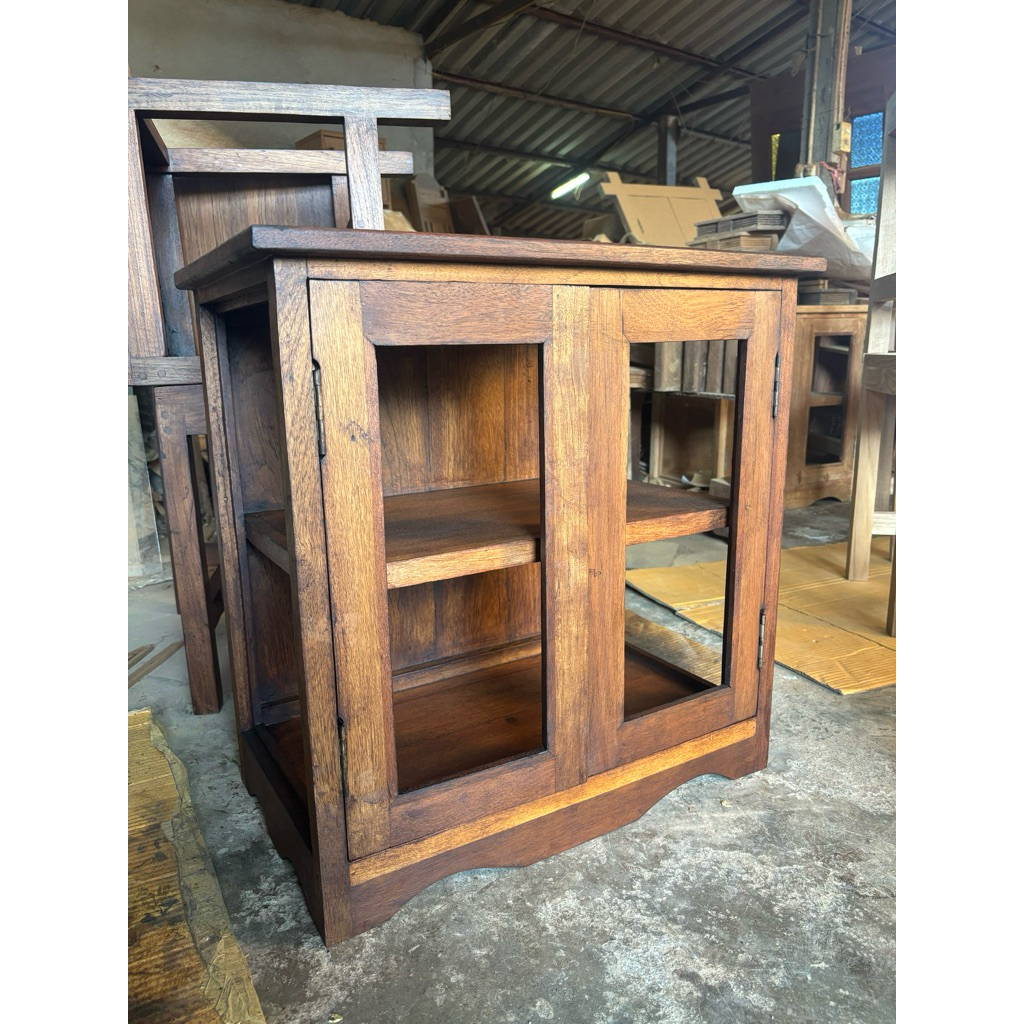 ตู้ไม้ ตู้ใส่ของ ขนาด 35x60x60 cm.