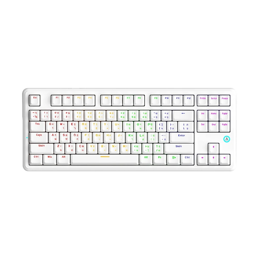 KEYBOARD AJAZZ AK870V2 WHITE (RED SWITCH)