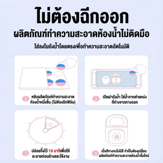 💦1 เม็ด ใช้ล้างได้ 1000 ครั้ง💦ก้อนดับกลิ่นชักโครก ก้อนใส่ชักโครก ก้อนฟ้าใส่ชักโครก 150g ขจัดคราบและคงกลิ่นหอม