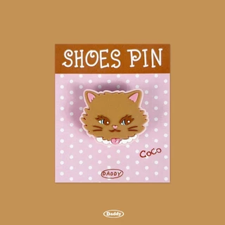 DADDY | Purrkats Shoes Pin ตัวติดรองเท้า สำหรับตกแต่งรองเท้า สุดน่ารัก