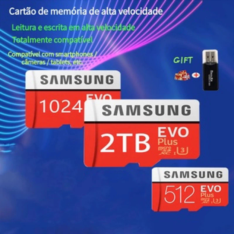 ( Samsung ของแท้ ) EVO Micro SD Card Class10 512GB/1TB/2TB การ์ดหน่วยความจํา ✈ การ์ดหน่วยความจํา ไมโคร sd ความเร็วสูง/โท - รูปที่ 3