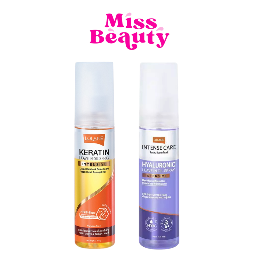 โลแลน เคราติน ลีฟอิน ออยล์ สเปรย์ Lolane Keratin Leave In Oil Spray 140ml.