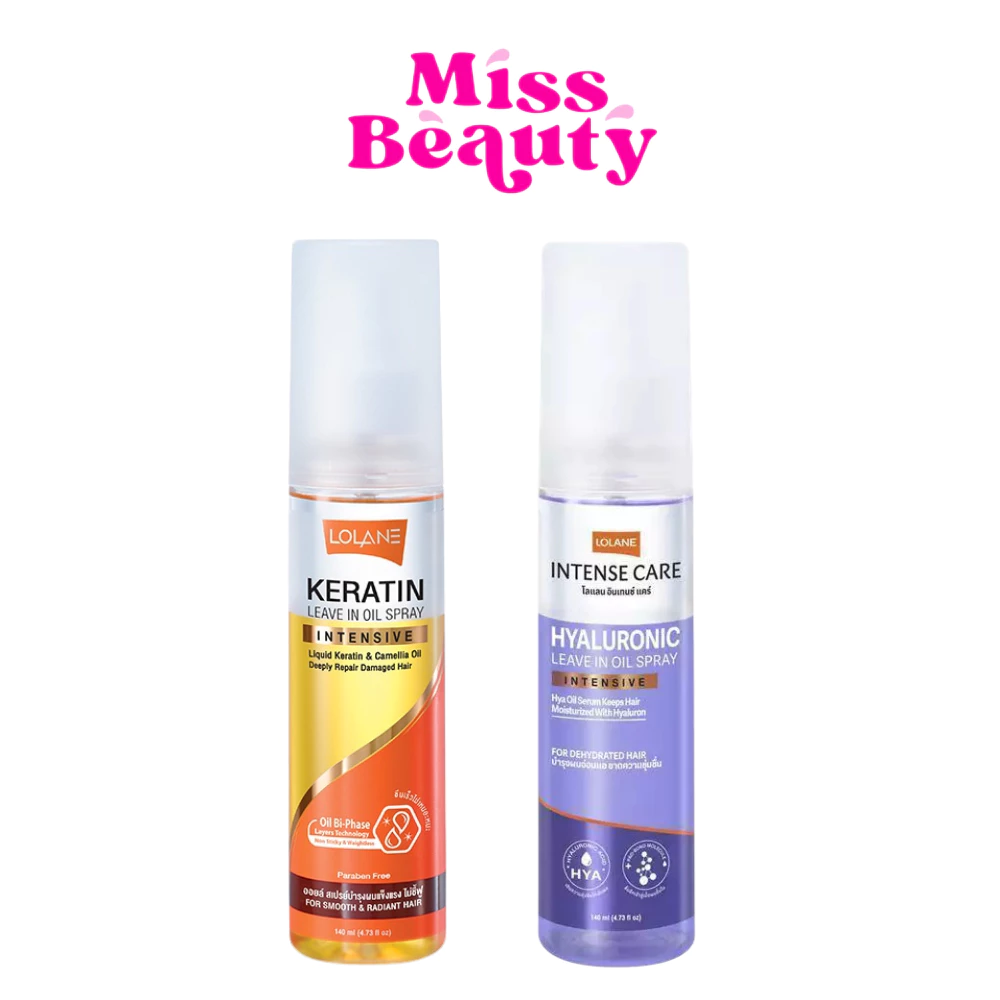 โลแลน เคราติน ลีฟอิน ออยล์ สเปรย์ Lolane Keratin Leave In Oil Spray 140ml.