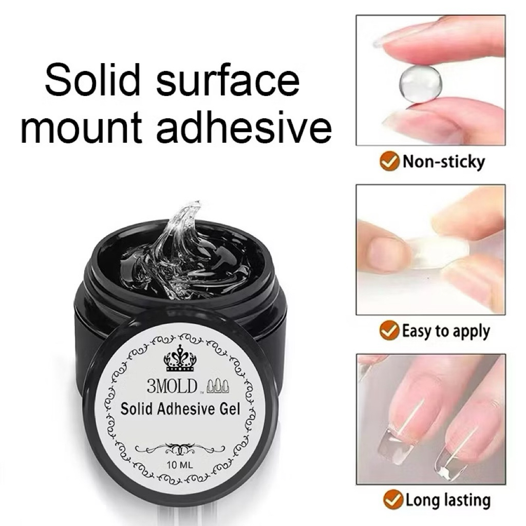 กาวเจลปั้นนูน ต่อเล็บ 3MOLD SOLID ADHESIVE GEL ขนาด 10ml สินค้าพร้อมส่ง