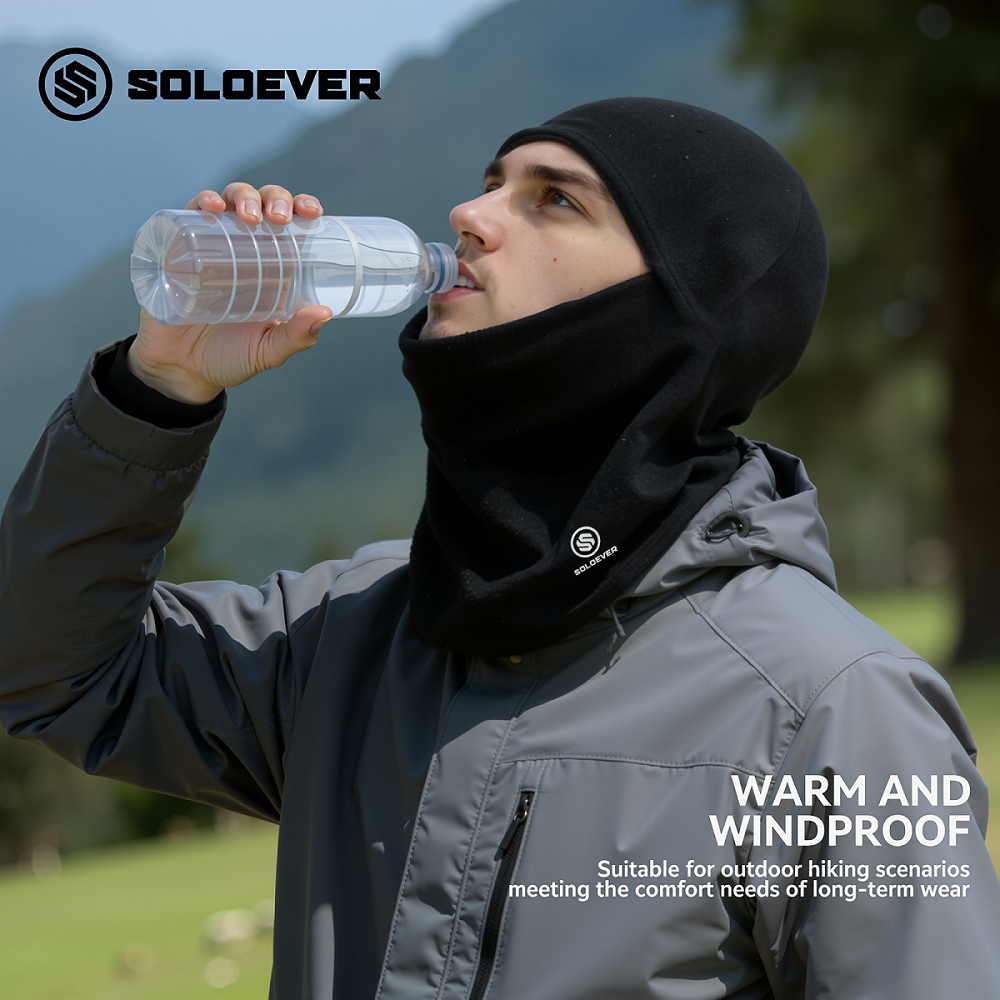 หน้ากากปั่นจักรยาน บุขนแกะสำหรับฤดูใบไม้ร่วงและฤดูหนาว เหมาะสำหรับการปั่นจักรยานและเดินป่า ระบายอากา