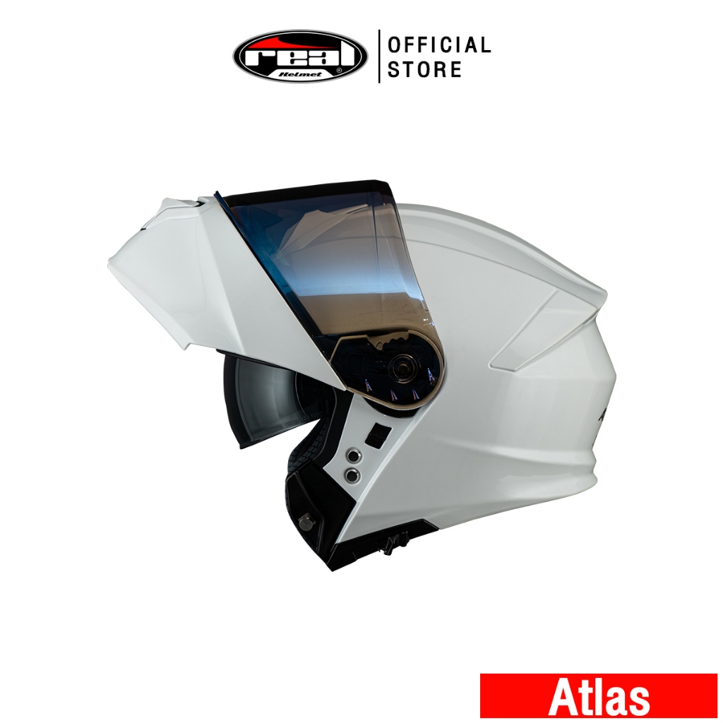 Real Helmets หมวกกันน็อคยกคาง Atlas พื้น