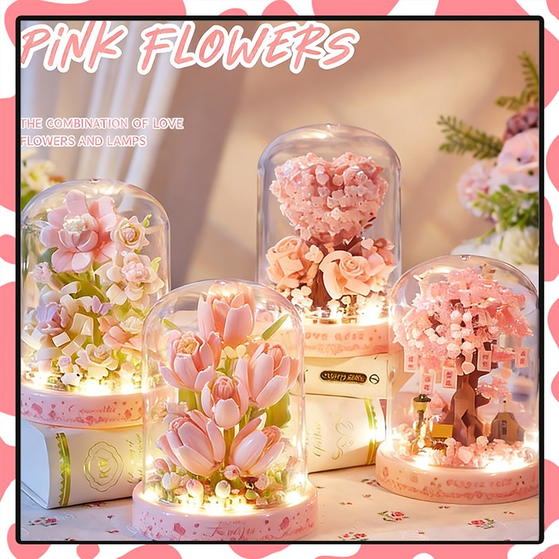 ดอกไม้ ตัวต่อดอกไม้ มีหลายแบบสวยๆ ของขวัญวันวาเลนไทน์ ของขวัญวันเกิด ของขวัญให้แฟน