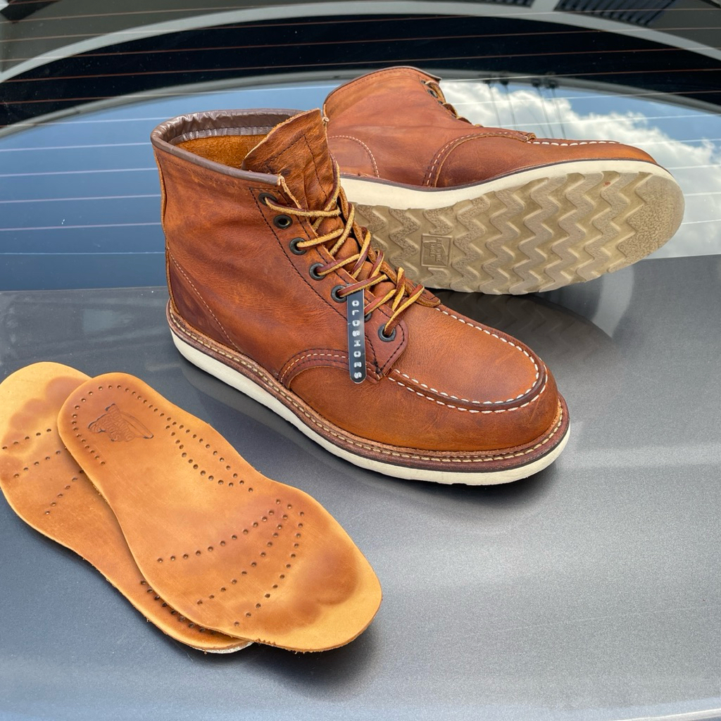 (แท้/มือสอง)ส่งฟรี 8Us 26Cm 🇺🇸 รองเท้า RedWing MocToe Copper Boots รุ่น 1907