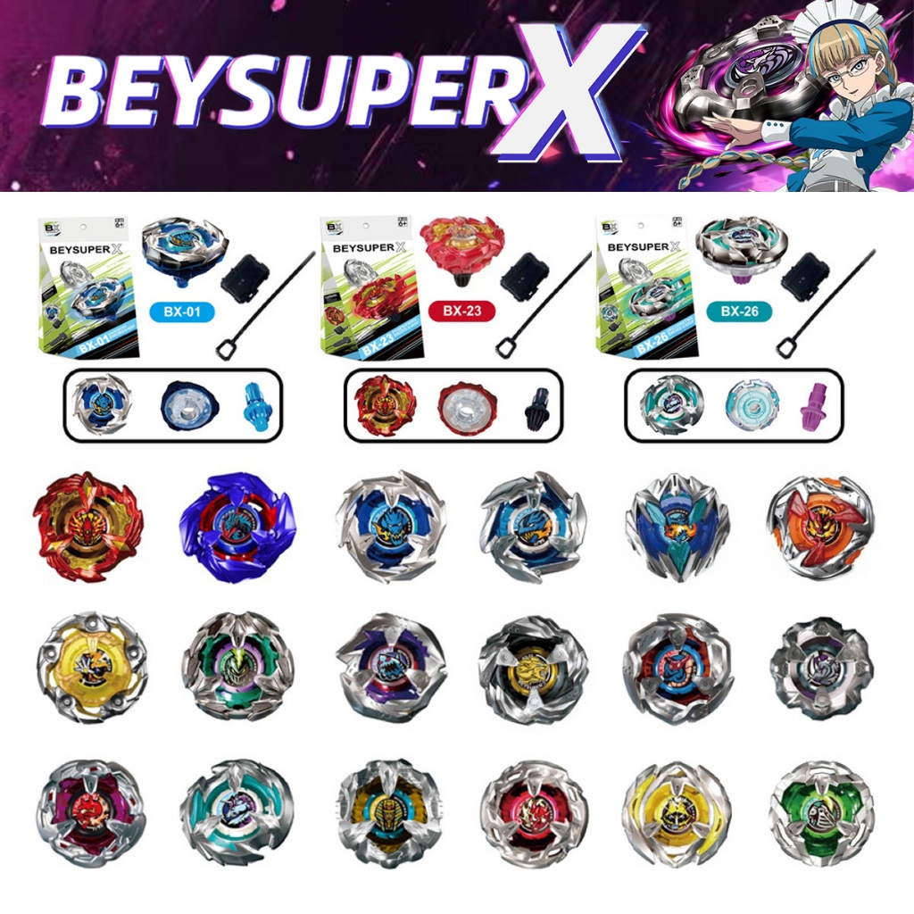 BEYSUPER X ชุดลูกข่างต่อสู้โลหะ หมุนแรง Battle Top ของเล่นเด็กผู้ชาย ลูกข่างเด็ก ของขวัญเด็กยอดนิยม พร้อมส่ง ขายดี ฮิต