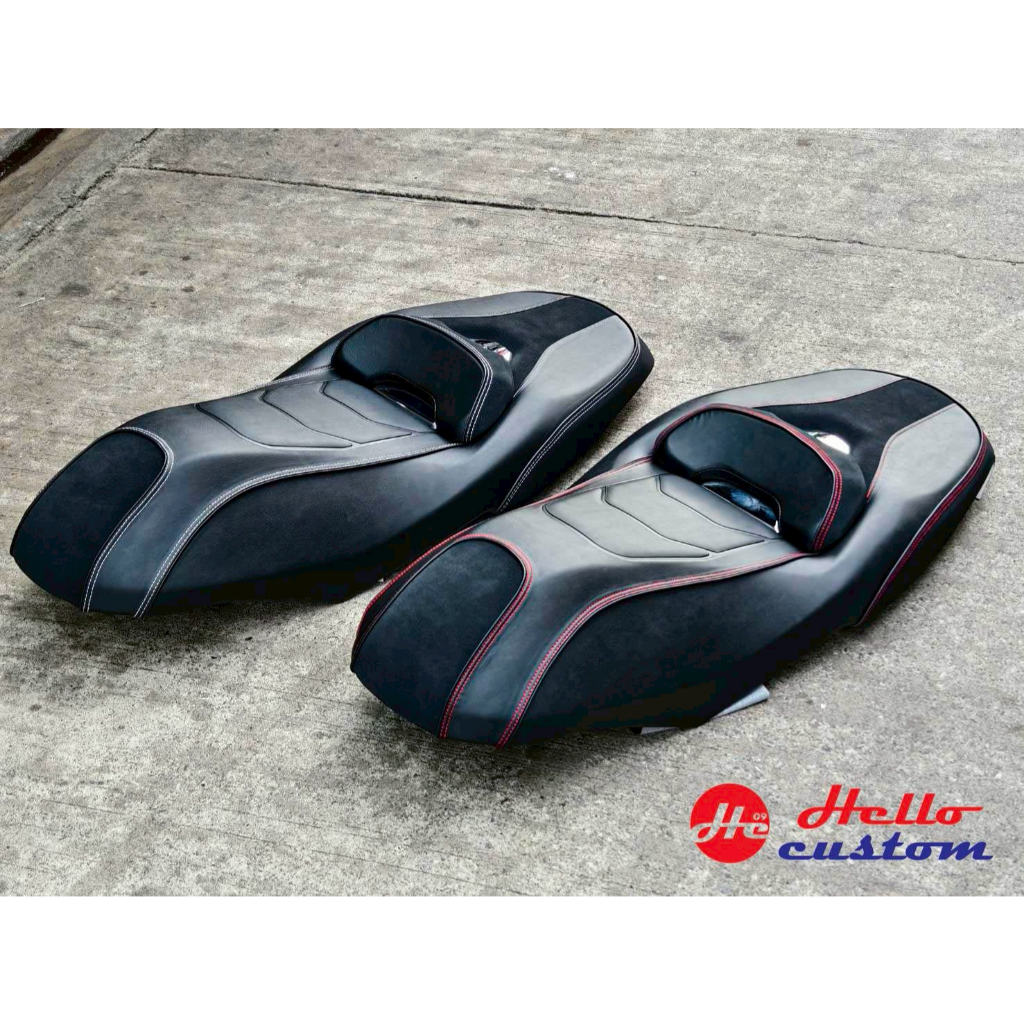 เบาะทรงสปอร์ต โครเมียม Xmax300 2023-2025 เบาะแต่งทรงสปอร์ต YAMAHA Xmax 300 เบาะมอเตอร์ไซค์