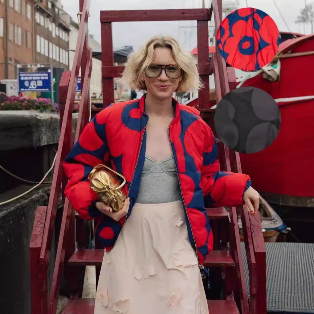 𝙈𝙖𝙧𝙞𝙢𝙚𝙠𝙠𝙤 𝙐𝙣𝙞𝙠𝙠𝙤 𝙋𝙪𝙛𝙛𝙚𝙧 𝙅𝙖𝙘𝙠𝙚𝙩 #งานหลุดQC เสื้อกันหนาวบุอย่างดี สามารถใส่ได้ 2 ด้าน