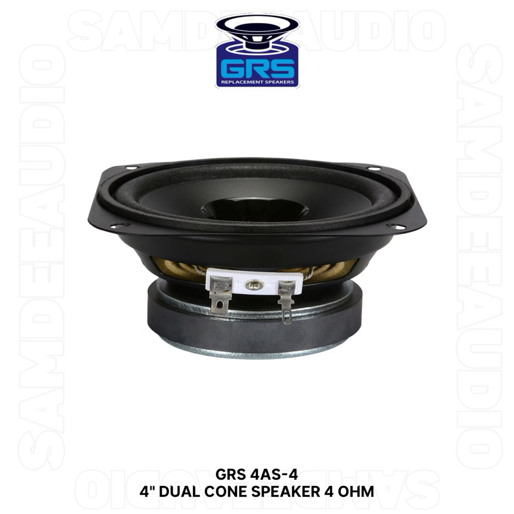 ราคาต่อ1ข้าง/ GRS 4AS-4 4" Dual Cone Speaker 4 Ohm