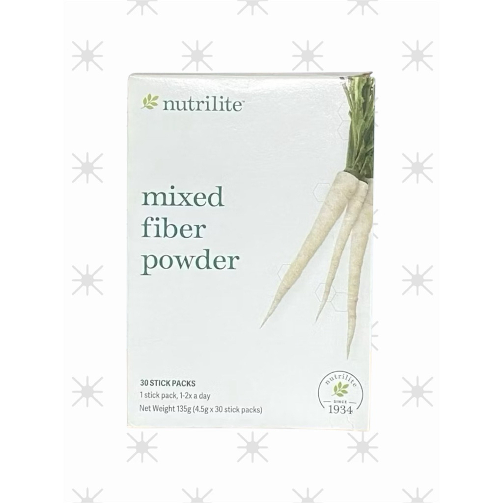 นิวทริไลท์เครื่องหมายการค้า ไฟเบอร์ พาวเดอร์ - บรรจุกล่องละ 30 ซอง Nutrilite Mixed Fiber Powder 30Stick Packs