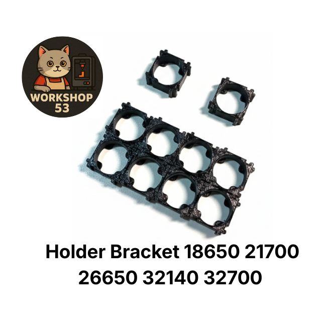 ตัวยึดแบตเตอรี่ 18650 21700 32650 33140