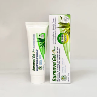 (หลอดใหญ่ 70g) Burnova plus ว่านหางจระเข้ สีเขียว