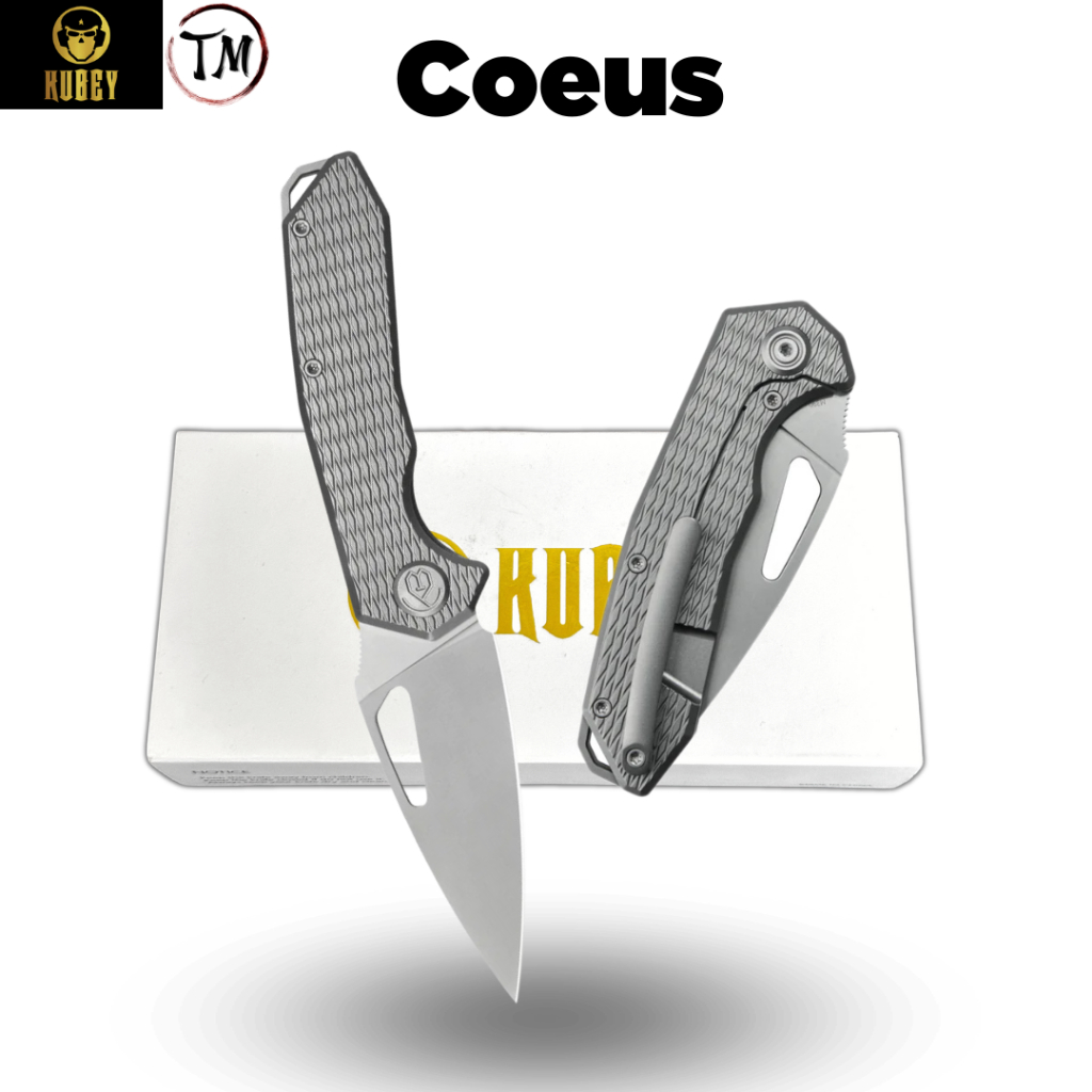 Kubey KB286C Coeus เหล็กM390 ด้ามTitanium มีดEDCน่าใช้งาน