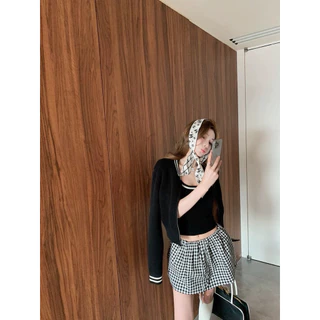 📍พร้อมส่ง📍8316 กระโปรงสั้น เอวยางยืด มีเชือกรูดช่วงเอว ซับในกางเกง เนื้อผ้าดี ทรงสวย TAG:WG.WE 🇰🇷