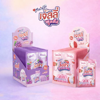 (กล่อง 12 ชิ้น) เจลลี่พุดดิ้ง Hartbeat ผสมบุก กลิ่นผลไม้ นุ่มละมุน เด้งเหมือนพุดดิ้ง หอมหวาน 40 กรัม